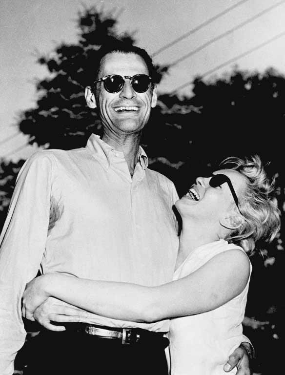 American writer Arthur Miller and Marilyn Monroe in Connecticut in 1956, a few days before they got married. Pic/AFP