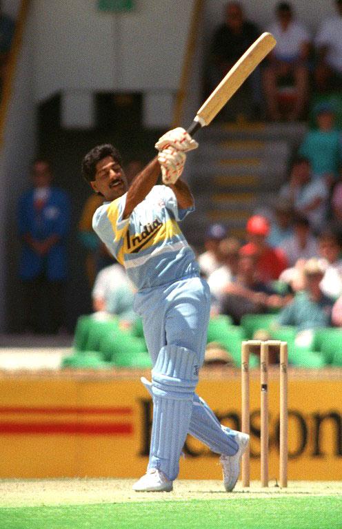 K Srikkanth: He was India's top-scorer in the 1983 final. However, his record shows that Srikkanth struggled in the World Cup. In 23 matches, he made 521 runs averaging under 24. Srikkanth only managed two half-centuries in the World Cup, and was dismissed without scoring four times. Pic/AFP