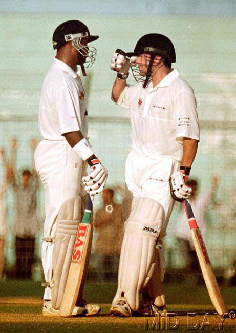 Sachin Tendulkar holds a record for a 664-run partnership with former India player, Vinod Kambli, during an inter-school game in 1988.