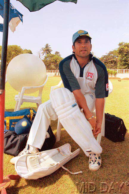 Sachin Tendulkar is superstitious. He would put on his left pad before putting on the right one while padding up.