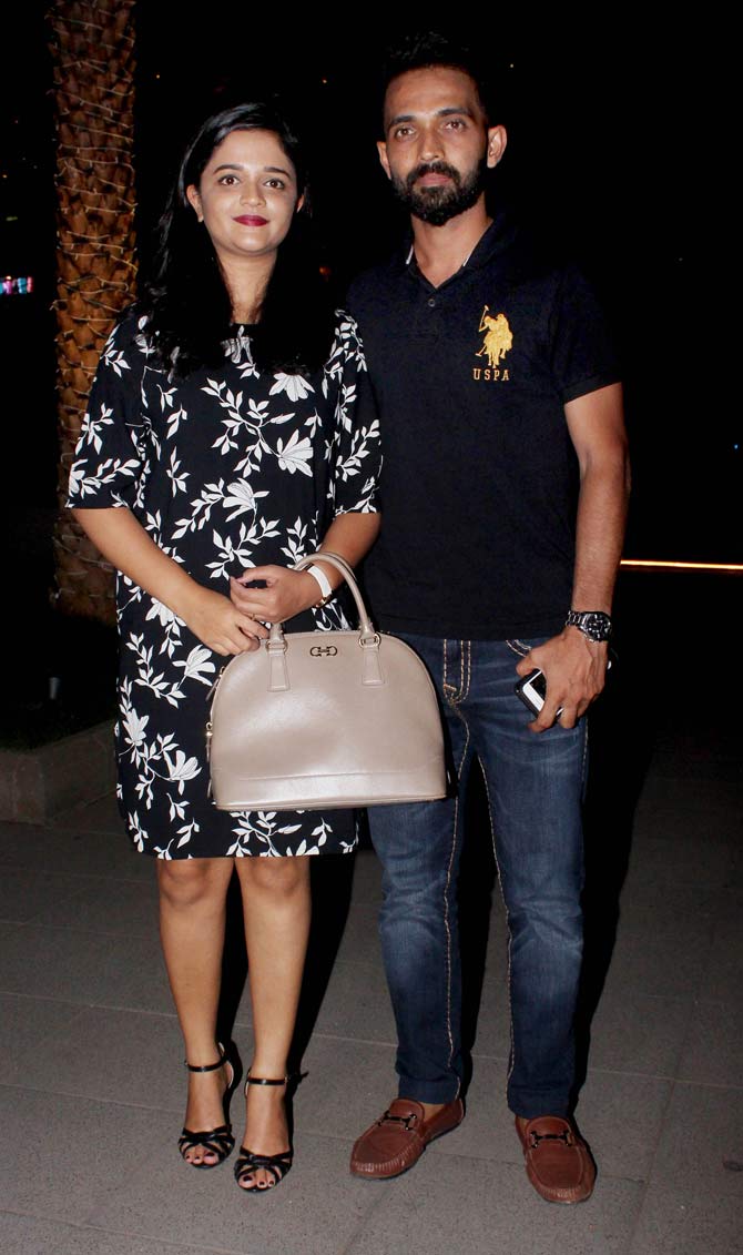 Ajinkya Rahane and his wife were married in 2014. Rahane's wife's maiden name was Radhika Dhopavkar