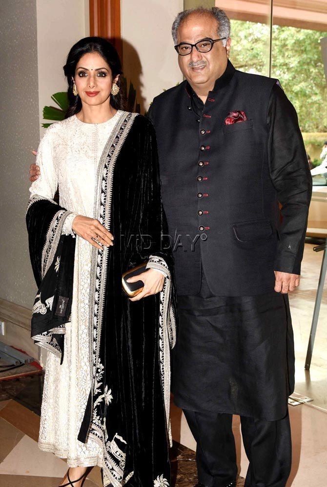 Sridevi with husband Boney Kapoor