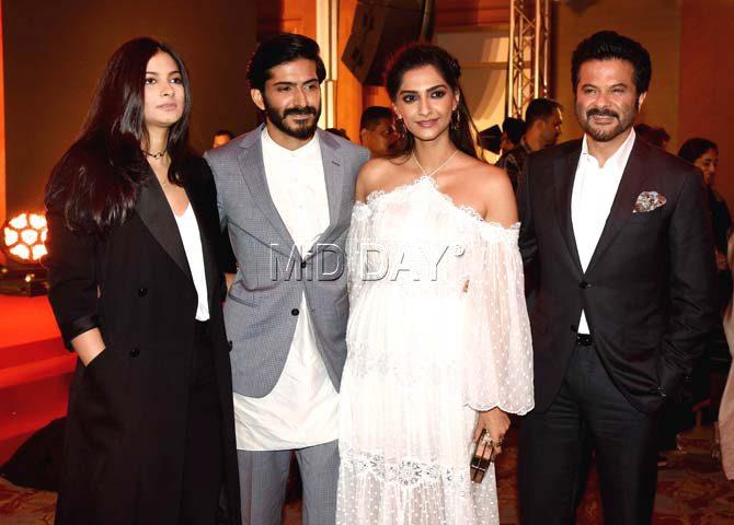 Rhea Kapoor, Harshvardhan Kapoor, Sonam Kapoor and Anil Kapoor
