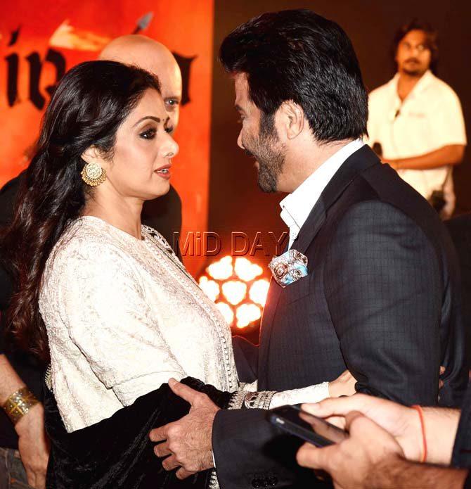 Sridevi and Anil Kapoor