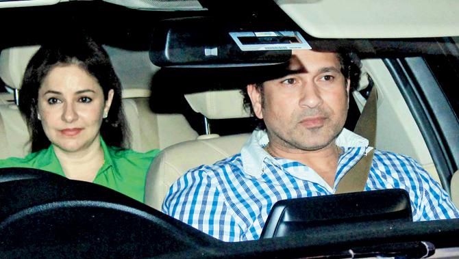 Anjali and Sachin Tendulkar are often spotted at various events that include ones hosted by sports stars, Bollywood celebs and politicians