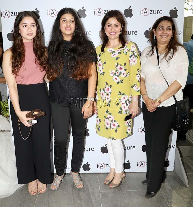 Sachin Tendulkar is younger to his wife by six years and he has many a time stated that she plays the role of a mentor to him and their kids. In pic: Anjali with daughter Sara and some friends