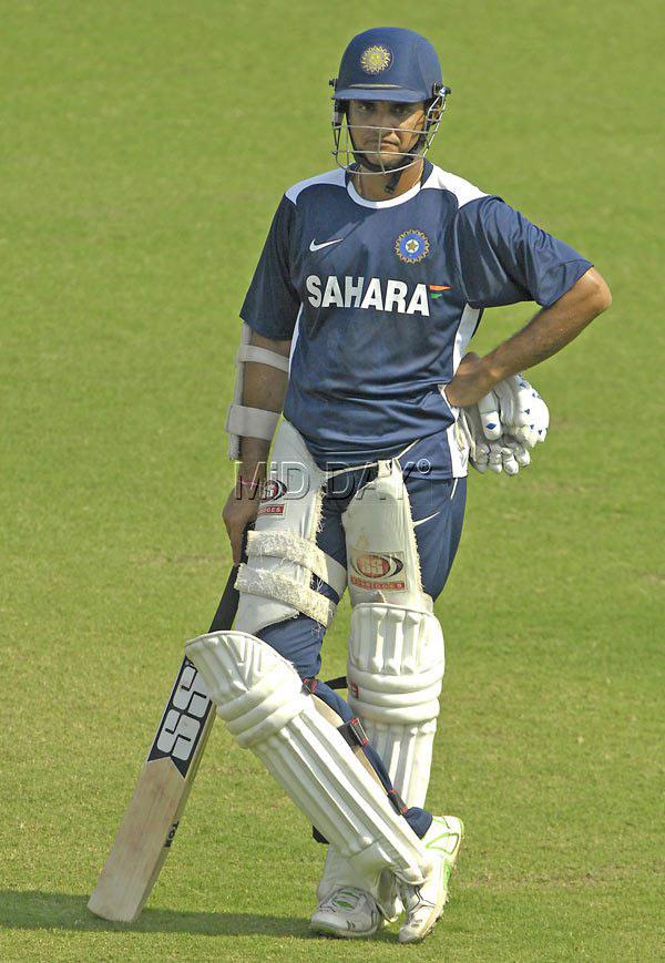 Ganguly is regarded as one of the most successful captains in the modern era for India as well as a good batsman. Ganguly is the second player to captain India in most matches behind MS Dhoni. Dada lead the team in 49 matches with 21 wins, 13 losses and 15 draws from 2000-2005. As a batsman, Ganguly scored 7,212 runs averaging at 42.17. (Pic/ Suresh K.K.)
