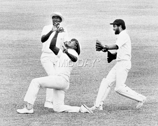 When Clive Lloyd captained the side, West Indies had a run of 27 Test matches without any loss. In picture: Clive Lloyd, Roger Harper, wicket-Keeper Jeffery Dujon (r)