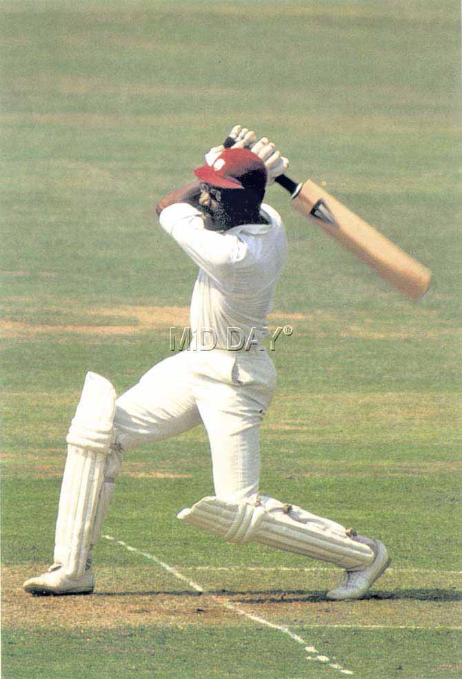 Clive Lloyd, a former West Indies cricket heavyweight is billed at 6 feet and 4 inches. In picture: Lloyd in full flow during his match-winning century in the 1975 World Cup final