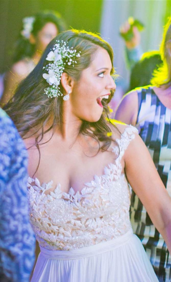 In picture: Dipika Pallikal caught in a fun and candid moment on her wedding day