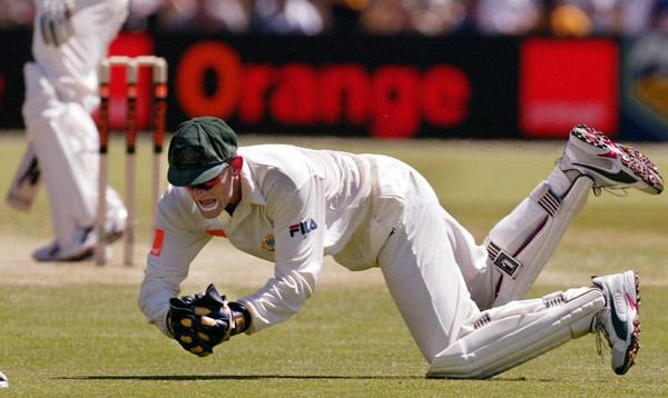 Gilchrist ranks first and second in most catches by a wicketkeeper in ODIs (417) and Tests (379) respectively. Pic/ AFP