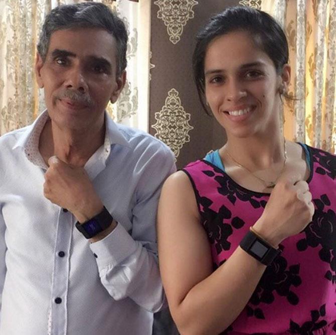 When Saina Nehwal's father was promoted and transferred from Haryana to Hyderabad, she took up badminton at the age of eight, to express herself as she did not know the local language to socialise with other kids.