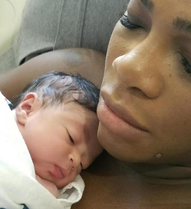 In pic: Serena Williams had shared the first photo of her newborn baby