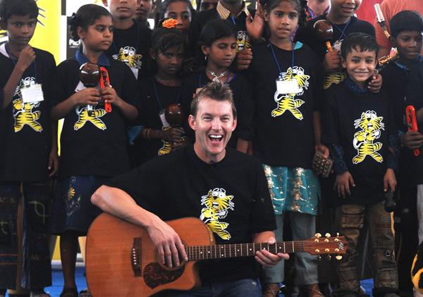 Lee loves music and India. He has launched a foundation, Mewsic, with the goal of spreading music, especially among economically poor and slum kids. A community music centre near Mumbai was opened last year as part of the same