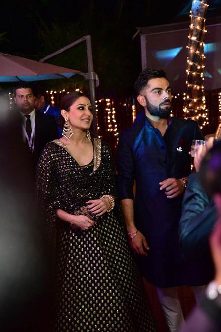 Virat and Anushka had a gala time at the party.