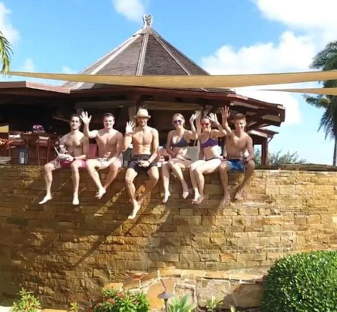 Caroline Wozniacki often shares photos of her various holidays with her friends. Isn't this one cool?