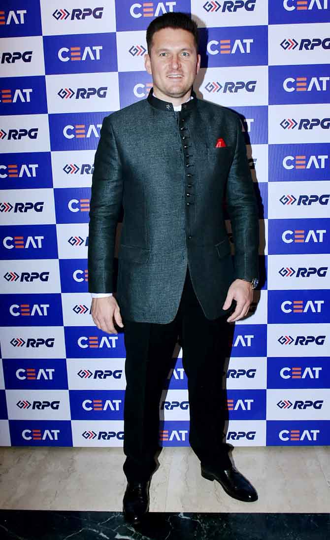 Former South African cricketer Graeme Smith during the CEAT Awards 2018 event in Mumbai
