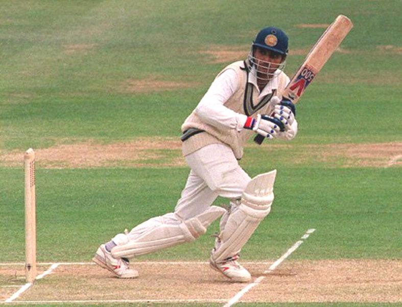 SOURAV GANGULY scored 131 against England in 1996.