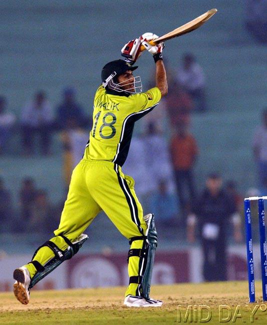 Shoaib Malik: Strike Rate - 101.58. Runs - 128. Balls - 126. Fours - 16. vs India in 2009. (Pic/ Suresh K.K.)