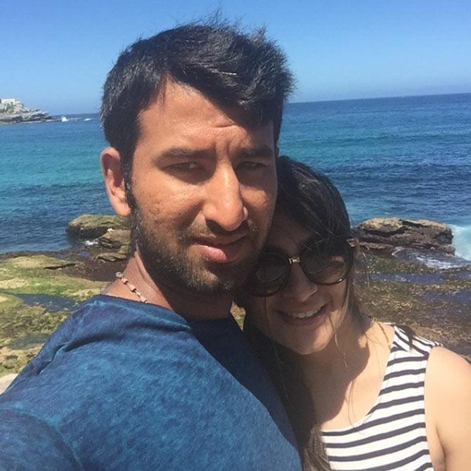 Cheteshwar Pujara and his wife Puja are major beach junkies. Most of the pictures theu post are on beaches