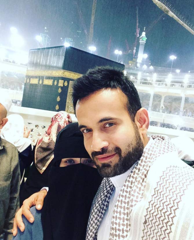 Irfan Pathan-Safa Baig Indian all-rounder Irfan Pathan tied the knot with Jeddah-based model Safa Baig in Mecca almost a week before Valentine's Day in 2016. His bride is a nail artist by passion and works for a PR firm. In December 2016, the couple was blessed with a son and named him Imran. (Pic Courtesy/ Irfan Pathan's Instagram)
