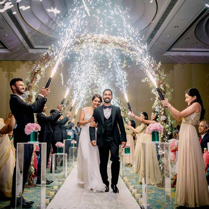 Dinesh Karthik-Dipika Pallikal Indian cricketer Dinesh Karthik and Indian squash player Dipika Pallikal were first engaged and then got married in a Christian ceremony in Chennai on August 18, 2015, and later in a Hindu ceremony on August 20, 2015. They keep posting romantic photos from their holiday diaries on Instagram now and then. Pic/ PTI