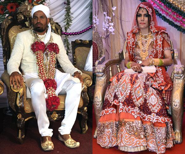 Parthiv Patel-Avni Zaveri Explosive batsman Yusuf Pathan's Nikah to Afreen Khan took place in Byculla, Mumbai on March 27, 2013. A year later, the couple was blessed with a son. Pic/Shadab Khan