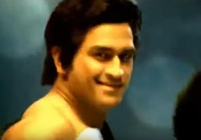 MS Dhoni spoofed Shah Rukh Khan's 'Om Shanti Om' movie in this ad for Videocon. Mahendra Singh Dhoni has since appeared in various advertisements. This is not the only connection with Bollywood for MS Dhoni. The Indian cricketer and former captain also has a biopic based on him titled 'MS Dhoni: The Untold Story' with Sushant Singh Rajput playing the lead role.