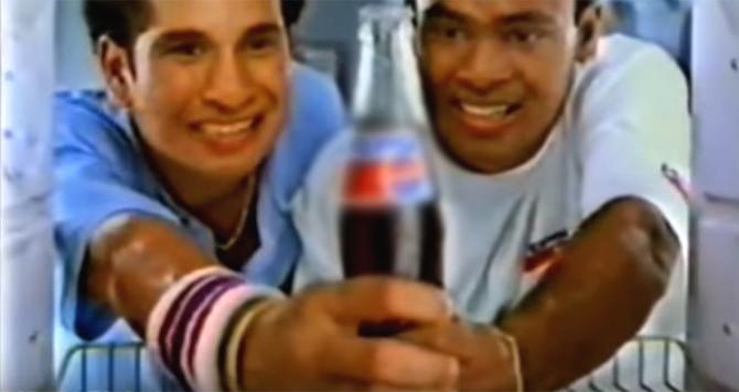 Childhood friends Sachin Tendulkar and Vinod Kambli appeared in an advertisement for Pepsi. Sachin Tendulkar has appeared in numerous ads over the years. Besides this one, the Pepsi ad during the 1999 ICC World Cup along with Shah Rukh Khan was legendary