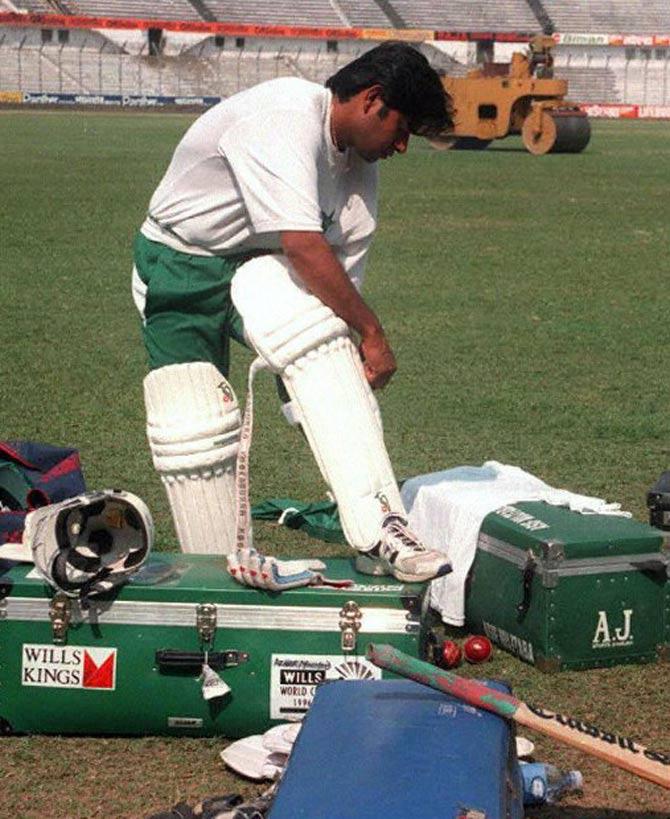 Aaqib Javed - 16 years, 189 days - Team: Pakistan. Test debut: 10 Feb 1989 vs New Zealand. Tests played: 22. Wickets: 54. (Pic/ AFP)