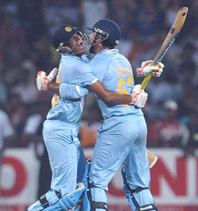 Bro code: Very rarely do brothers get a chance to win a game for their country. The Pathan brothers experienced this feeling following a T20 win against Sri Lanka, at Colombo in 2009