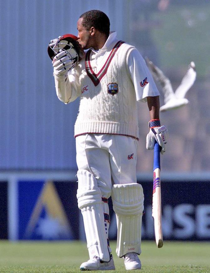Brian Lara (West Indies): The left-handed iconic batsman has the distinction of scoring two triple centuries. He broke Sobers' 36-year old record in 1994 during a Test against England on 16 April when he scored 375 runs. Lara is the only cricketer to score a quadruple century, when he scored 400 runs, 10 years later against the same team and at the same venue. His record score of 400 is still the highest individual score in a Test match. (Pic/ AFP)