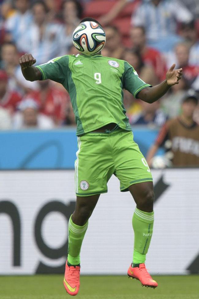 Nigeria's forward Emmanuel Emenike