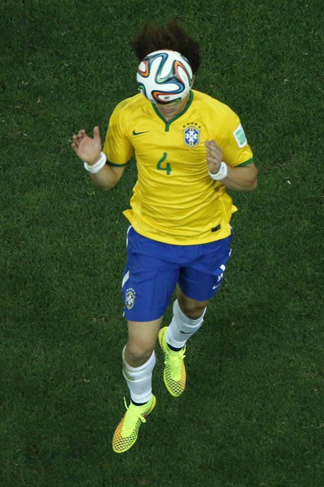 Brazil's defender David Luiz