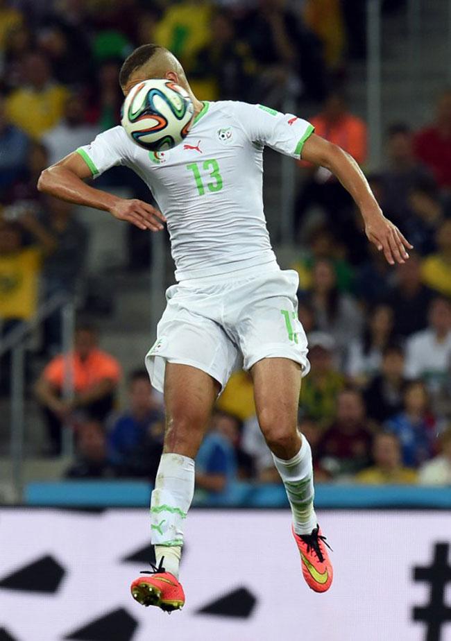 Algeria's forward Islam Slimani