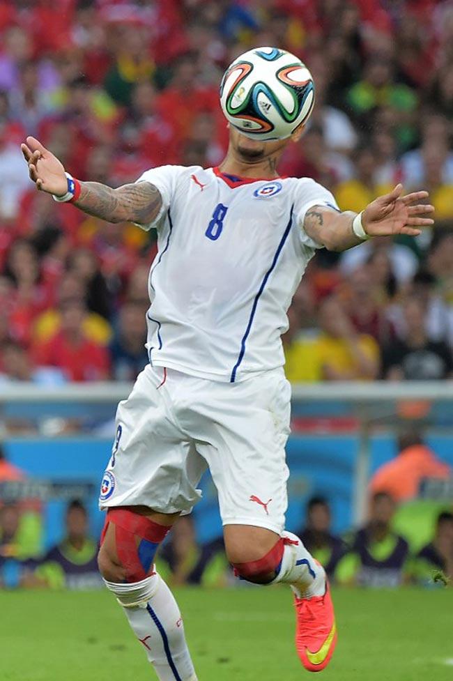 Chile's midfielder Arturo Vidal