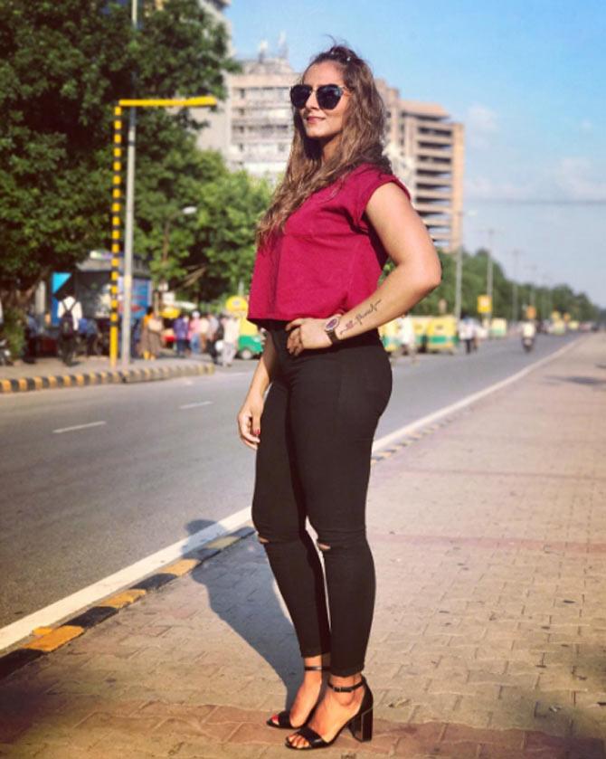Geeta Phogat is the first Indian to win a gold medal in wrestling at the Commonwealth Games. She did so in 2010. She is also the first Indian female wrestler to enter Summer Olympics. (Pics/ Geeta Phogat's Instagram)