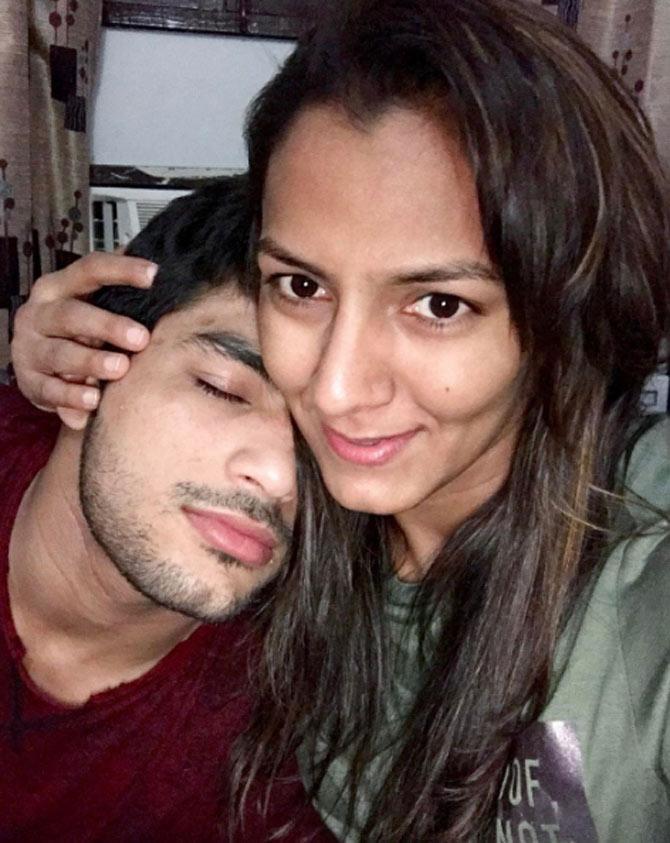 Geeta Phogat and her husband Pawan Kumar look cute and seem quite cosy in this photo