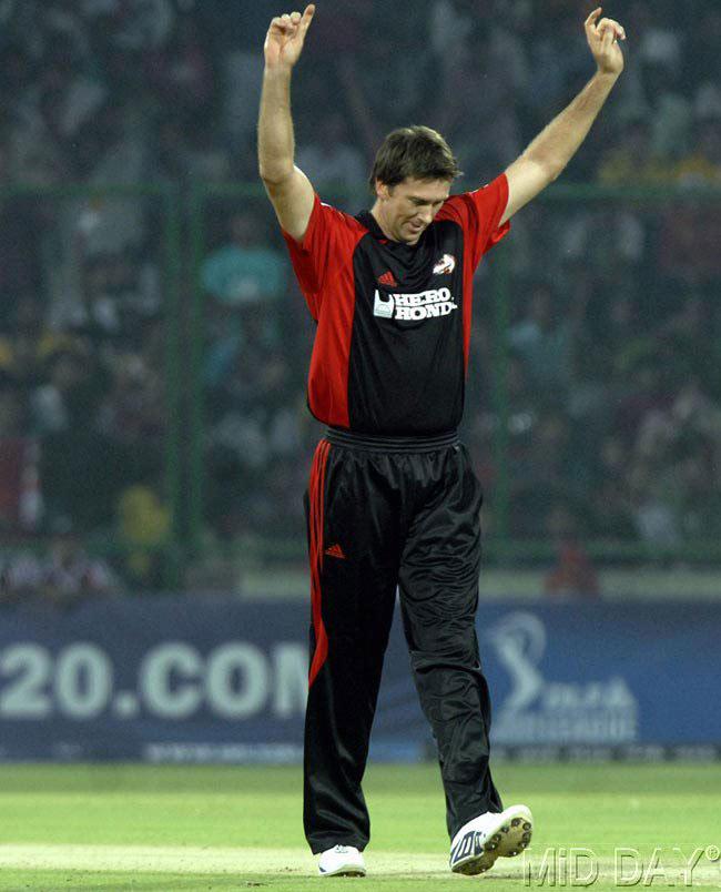 Glenn McGrath u00e2u0080u0093 Delhi Daredevils (Pic/ Atul Kamble)