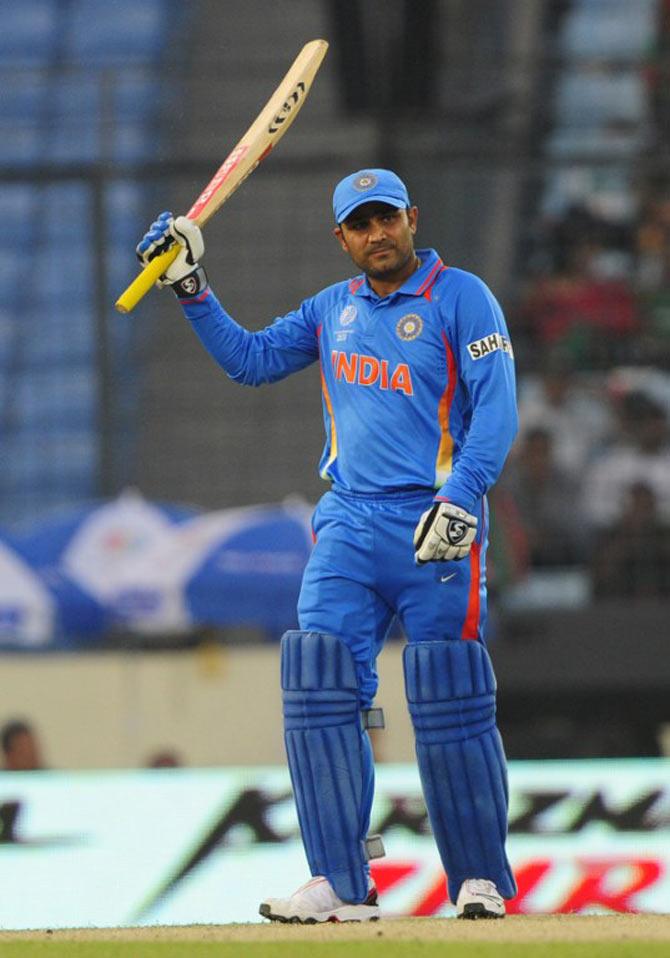 India - 370/4: Indian opener Virender Sehwag was the stand out performer in yet another World Cup game when India took on Bangladesh in the 2011 World Cup. The opener scored a rapid 175 runs off 140 balls hitting 14 fours and 5 sixes. Another star batsman, Virat Kohli proved to be a vital supporting role scoring a century off 83 balls. The Indian bowlers completed the task as Bangladesh scored 283/9. India went on to win the match by 87 runs.