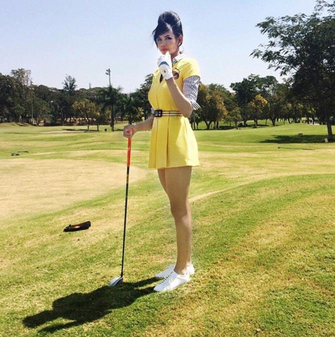 Sharmila Nicollet and her first love - golf!