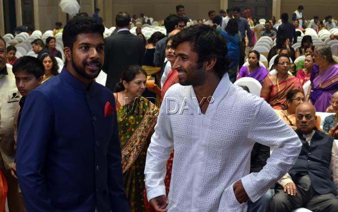 Several of his India and Mumbai team-mates attended the function
