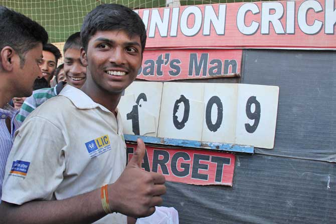 In 2016, Pranav Dhanawade created the record for the highest individual score in any form of cricket, bettering AEJ Collins' 628 not out for Clark's House against North Town in 1899 in the UK