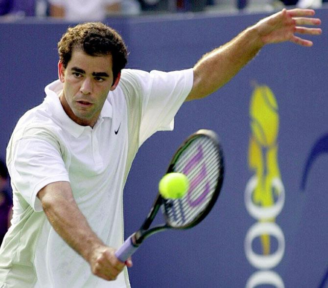One of the biggest names in the tennis world - Sampras - is a 7-time Wimbledon champion. He has also won the the US Open five times and the Australian Open twice. He has reached the semis of the French Open but could never best it.