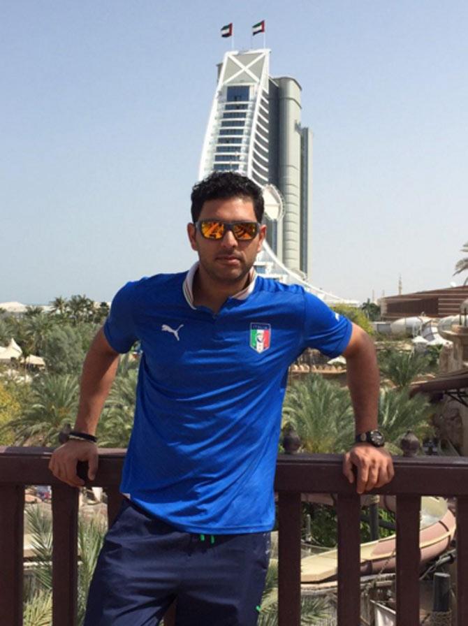 The 'Young Prince' of the cricket team has 3.63 million fans. (Pic Courtesy/ Yuvraj Singh's Twitter account)