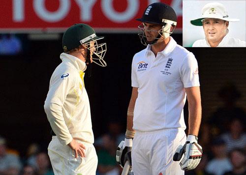 George Bailey, James Anderson and Michael Clarke: During the Brisbane Test in 2013, Michael Clarke was fined 20 per cent of his match fee after being caught by a stump microphone telling the England fast bowler to expect a broken arm. The usually mild-mannered Clarke also wagged his finger in a close-up confrontation with Anderson, a renowned sledger, with the umpires needing to step in to cool tempers. As a member of the Nine Network s commentary team, however, Shane Warne had access to all the stump microphone recordings and tweeted that Anderson had actually threatened Bailey, who was fielding in close, with a punch to the face