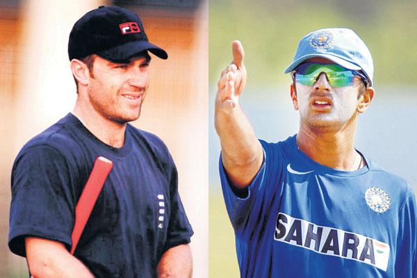 Michael Slater and Rahul Dravid: During the 2001 Test at Mumbai s Wankhede Stadium between India and Australia, Dravid hit one ball in the direction of Slater, who dived and claimed the catch. The unconvinced Indian legend refused to walk, the third umpire also ruled him not out based on the benefit of doubt. This did not go down too well with Aussie opener, who went on an unnecessary rampage