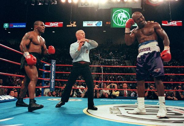Mike Tyson and Evander Holyfield: Unarguably one of the most unforgettable moments in sports history was when boxing star Mike Tyson bit World heavyweight champion Holyfield twice during the title rematch in 1997. Tyson was later disqualified and the incident scarred his career for life. (Pic/ AFP)