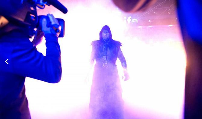 The Undertaker backstage during WrestleMania 29.