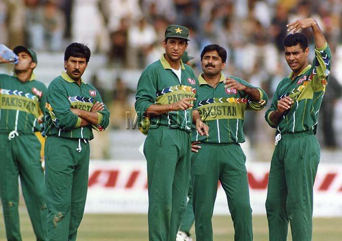 Saleem Malik, Wasim Akram, Javed Miandad and Waqar Younis